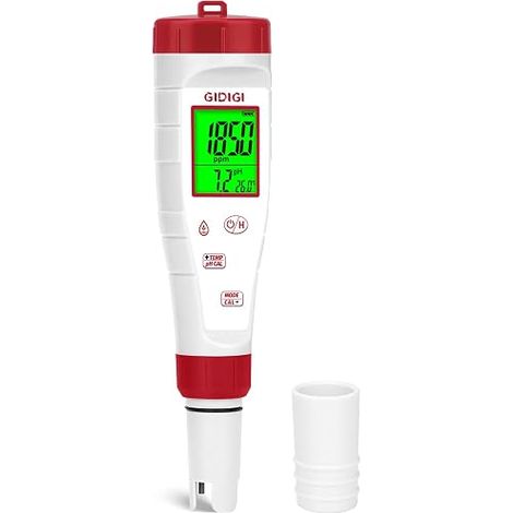pH Meter for Water, 4 in 1 pH and ppm Tester (1/5)