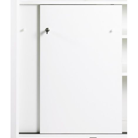 Beaux Meubles Pas Chers – Lot de 2 portes coulissantes pour bar – Largeur 49 cm – Hauteur 76.5 cm – Panneaux de particules mélaminés E1 – Fabriqué en France