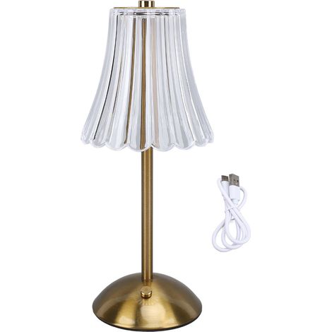 Ortviai Lampe de table sans fil LED 3 couleurs avec gradation continue, batterie rechargeable 2000 mAh, pour chambre/salon/bar (1/5)