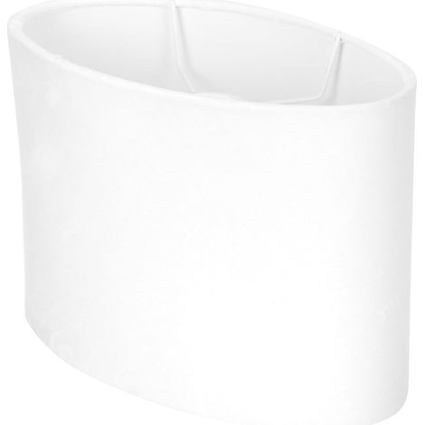 Abat-jour Ovale en Tissu et Métal pour Lampe E27 E14 (1/5)
