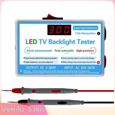 Garosa testeur de lampe LED polyvalent Testeur de rétro-éclairage TV lampe LED, bandes LED outillage electricite Prise UE Prise UE (1/4)