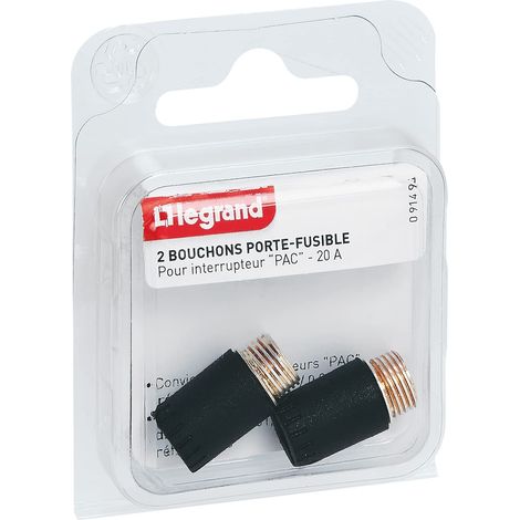 Bouchons porte-fusible (x 2) - pour interrupteur PAC (1/3)