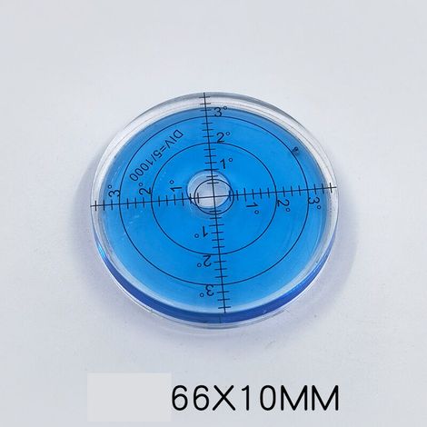 royaluxe - Grande Bullseye Niveau à bulle 66 mm Niveau à bulle-L'eau bleue