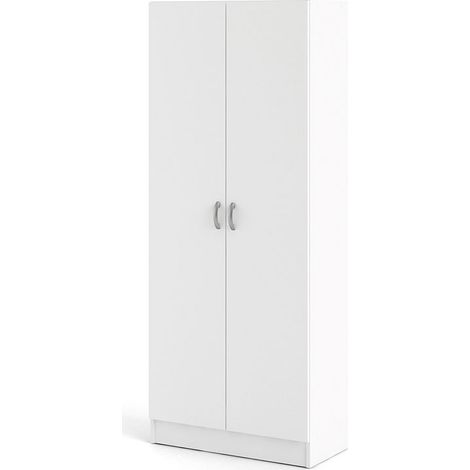 Fox Kleiderschrank mit 2 Türen, weiß.