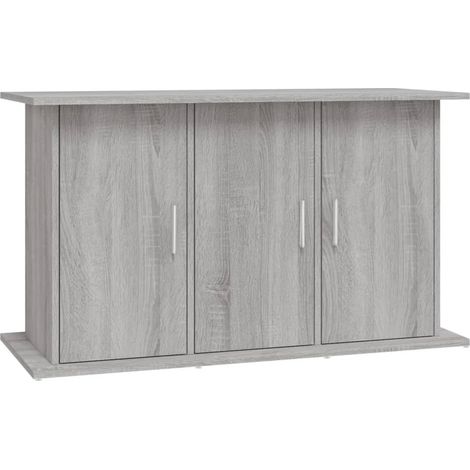 Support pour aquarium sonoma gris 101x41x58cm bois d'ingénierie