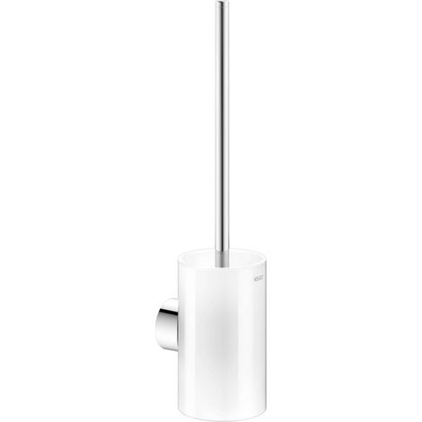 Keuco – Wand-Toilettenbürste mit Halter – Glas matt und verchromt – Abmessungen 111 x 415 mm – 12864019000 (1/5)
