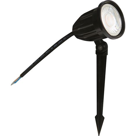 IluminaShop - Foco Proyector LED Jardin con Pincho 8W IP65  Blanco Calido 27003000K (1/4)