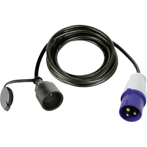 Câble adaptateur électrique 3 m ECEEC3M3 – Prise mâle vers prise CEE – Puissance 3680 W, Tension 230 V, Indice IP44 - RI9670 (1/3)