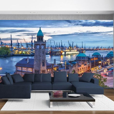 Papier Peint "St. Pauli Landing Stages II" 270x450cm (1/2)