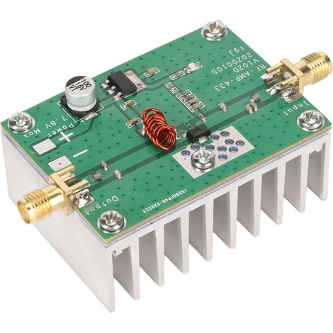Carte d'amplificateur de puissance RF 433 MHz, module d'amplificateur RF professionnel à portée étendue 400-460 MHz pour la transmission de signaux (1/5)