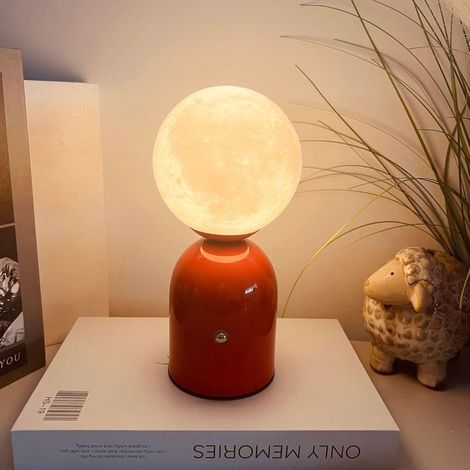 Wiederaufladbare Nachttischlampe fürs Schlafzimmer, 3 Farben, berührungsempfindlich, kabellos, kleine LED-Lampe, Tischlampe für Zuhause, Hochzeiten und Partys (1/5)