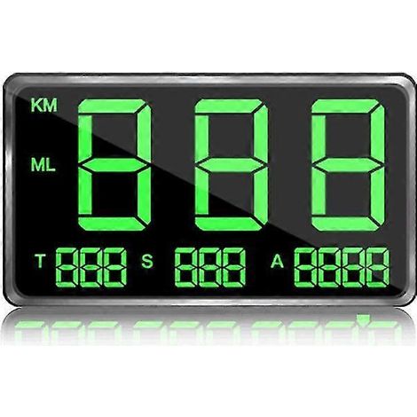 Affichage tête haute universel pour voiture, compteur de vitesse GPS numérique C80p avec alerte de vitesse (mph/km/h), alarme de fatigue au volant, écran LED 4,5 pouces, compatible avec tous les véhic (1/5)