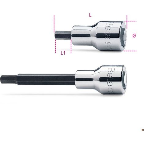CHIAVI A BUSSOLA MASCHIO ESAGONALE CON ATTACCO QUADRO FEMMINA 1/2 CROMATE MM 19 ART. 920PE (1/2)
