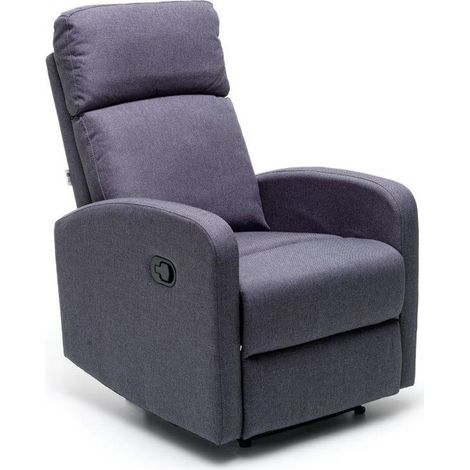 poltrona con recliner manuale "mirella" blue jeans, 90x68x103 cm (1/3)