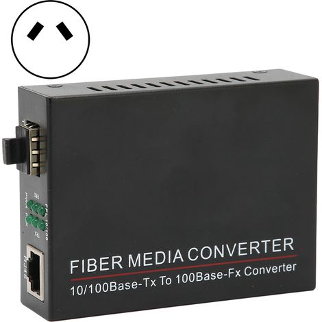Transmetteur Fibre Optique Durable TBC‑MC3300E‑SFP 100M SFP RJ45 Routeur Fibre 100‑240V Prise AU (1/5)
