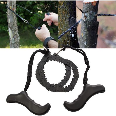 Scie à Fil D&39acier D&39extérieur Rapide, Scie à Chaîne De Poche Manuelle Pour Camping Survie Chasse (1/5)