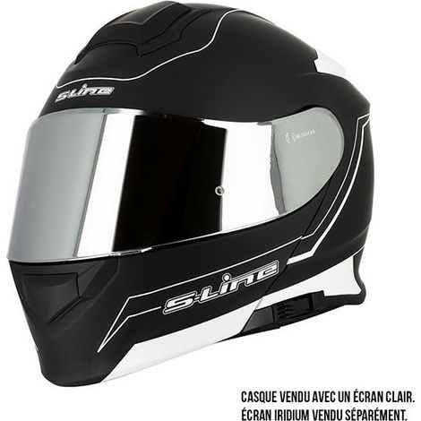 Casque intégral modulable noir mat S-Line S550 pour homme femme