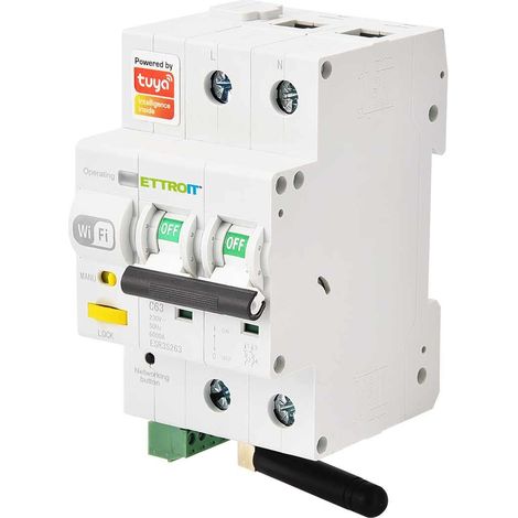 ETTROIT e-smart Magnetischer Thermoschalter 63A Energiezähler 2P Tuya SmartWiFi - ESR3S263 (1/3)