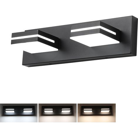 Luminaires d'éclairage mural de salle de bain en acrylique moderne sur le miroir, 3 températures de couleur Vanity Lights, 32 cm (1/5)