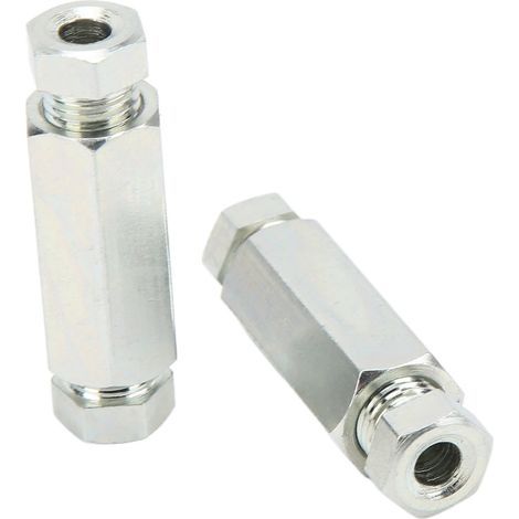 2 Stück 3/8"-Bremsleitungsverbinder (Stecker/Buchse) für Fahrzeuge aus Großbritannien/USA vor 1980