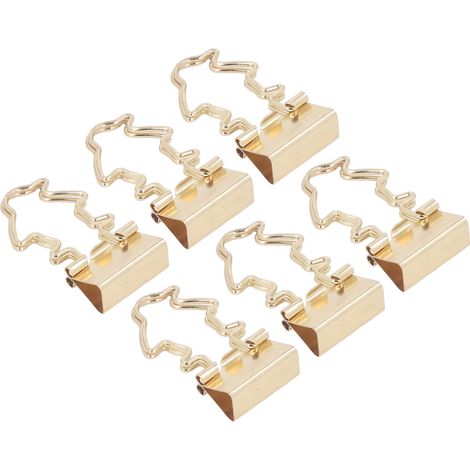 100 adorables classeurs métalliques en forme d'animaux pour le bureau, l'école et la maison - Pingouin doré (1/5)