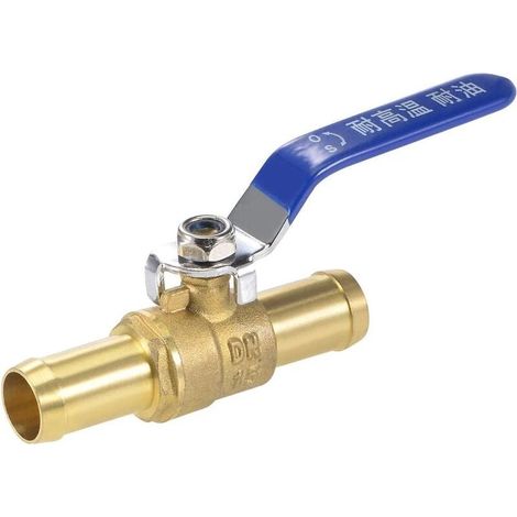Robinet à Bille Vanne Arrêt 19mm Tuyau Cannelé à 19mm Tuyau Cannelé Tuyau Tube Tube Raccords 90 Degré Operation Poignée, Laiton Valve, Paquet de 1-LIAIKI (1/3)
