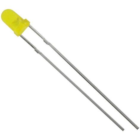TRU COMPONENTS 1573699 LED jaune rond 3 mm 1300 mcd 60 ° 20 mA 2.1 V S428001 (1/3)