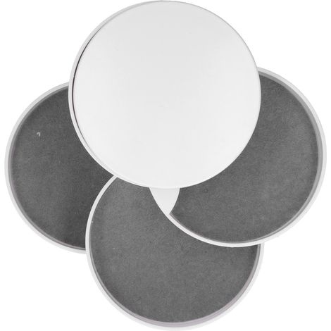 Boîte à bijoux minimaliste rotative anti-poussière à plusieurs niveaux, blanche, quatre niveaux (1/5)