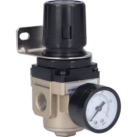 Régulateur de pression d'air G3/8 avec filtre pneumatique et manomètre 0,05-0,85MPa AR3000‑03