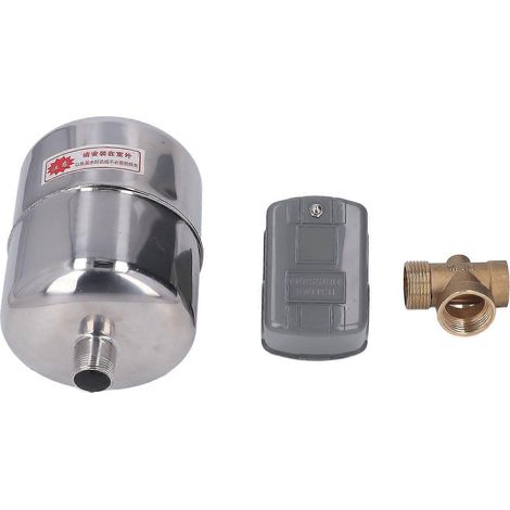 Kupfer-Rückschlagventil-Set für Wasserpumpen-Druckbehälter, Druckschalter und Edelstahlbehälter 110 V/230 V (1/4)