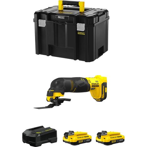 Multi-Cutter STANLEY FatMax SFMCE500D2T (2 x 2,0 Ah + Ladegerät + TSTAK VI)