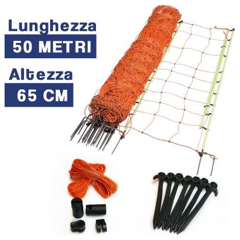 RECINTO A RETE ELETTRIFICATA PER CONIGLI 50 M RECINZIONE CONIGLIERA (22150) (1/5)