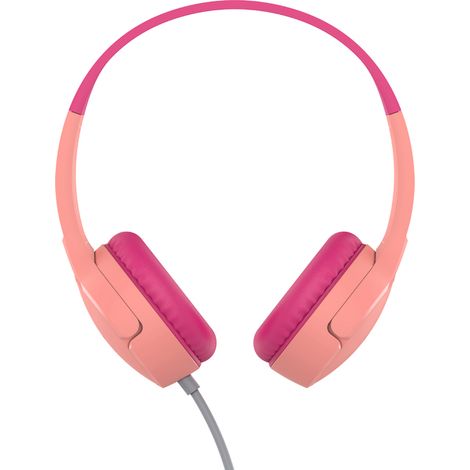 Belkin SoundForm Mini Kopfhörer Kabelgebunden Kopfband Anrufe/Musik/Sport/Alltag Pink