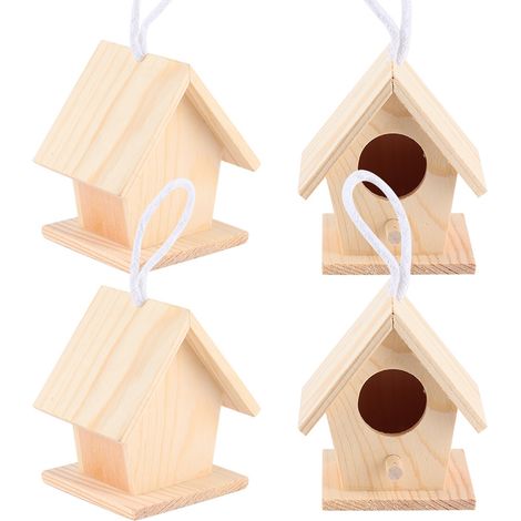 Vogelhäuser aus Holz für den Garten - Dekorative, hängende Nistkästen für draußen (1/5)