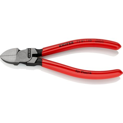 KNIPEX 72 01 140 Pinces coupantes de côté pour plastique gainées en plastique 140 mm