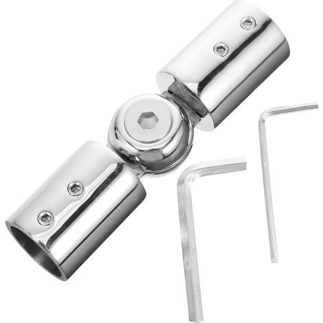 Connecteur d'angle en acier inoxydable pour tringles à rideaux de salo (1/5)