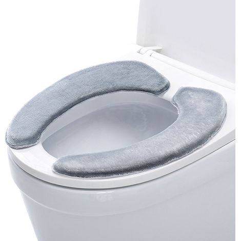 WC-Sitzbezüge, Winter-WC-Sitzbezüge, Sitzkissen, selbstklebende WC-Sitzbezüge für den Winter, fleecegefütterte WC-Sitzringe für den Herbst.