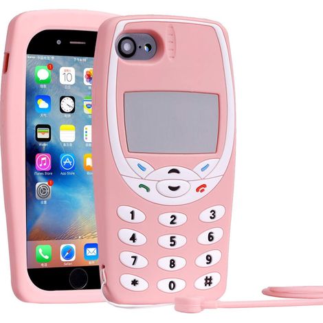Questa custodia per iPhone in stile 3D retrò presenta un design unico ispirato ai cartoni animati, è realizzata in morbido silicone, offre protezione dagli urti, è facile da pulire e garantisce un'ele (1/2)