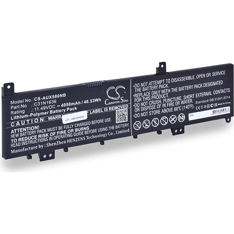 NX - Batterie ordinateur portable 11.49V 4050mAh - 0B200-025800000B200-02580100 (1/2)