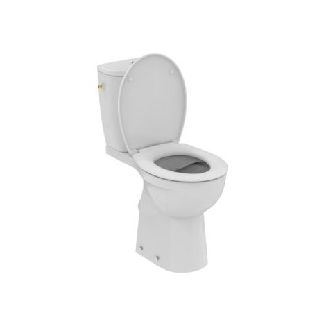 Porcher – Pack WC broyeur Ulysse en porcelaine vitrifiée blanc – Dimensions cuvette 290x315x550 mm – Abattant thermodur avec frein de chute (1/8)