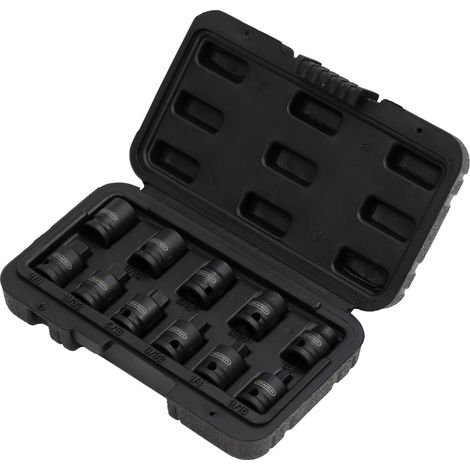 Draper 28193 Impact Pipe Plug Socket Set, 3/8"" Sq. Dr. (11 Piece)