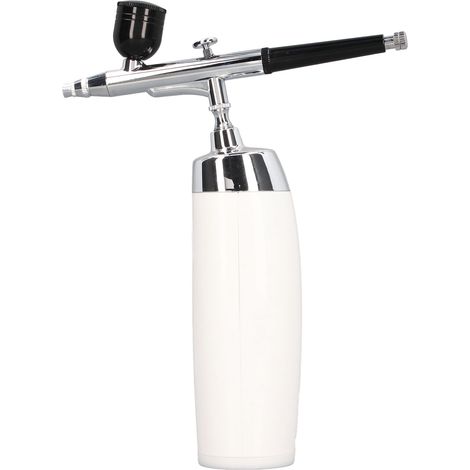 Kit aérographe sans fil, pistolet à peinture rechargeable par USB, aérographe portatif stable et esthétique avec godet compte-gouttes blanc (1/5)