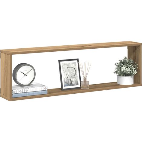 Würfel-Wandregale 4 Stk. Artisan-Eiche 100x15x30 Holzwerkstoff