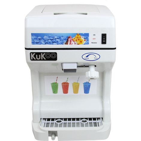 Kukoo – Machine à granité 250W – Capacité 120 kg/h – Réglage de la finesse – Lame en acier pour glace fine – Design compact et sécurisé