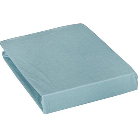 Protège Oreiller Duo en Jersey Uni, 65cm x 65cm Taille, Lune Bleue