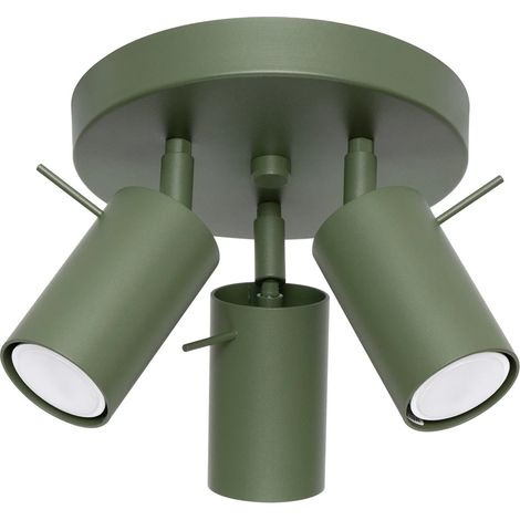 Plafón Vinivi verde, 3 luces (1/5)