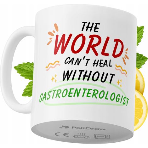 Tazza divertente e umoristica per gastroenterologo, ideale per caffè e tè, con grafica e testo divertenti. Perfetta per compleanni, onomastici e festività. Tazza premium per occasioni speciali, per ca