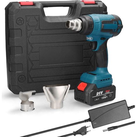 Tonysa – Décapeur thermique sans fil 21V – 3 buses pour polissage et nettoyage – Moteur Brushless – Température max 600°C (1/4)