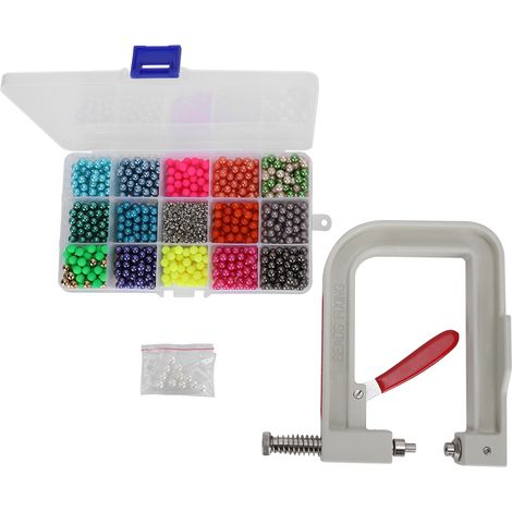 Machine à sertir les perles, perles faites main, boutons à rivets, accessoires de décoration DIY 6 mm