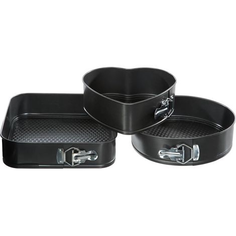 Moules a patisserie de differentes formes - 3 moules a ressort (1/5)